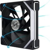 Lian Li UNI FAN SL120 V2 Reverse Blade Single Pack case fan Zwart, 4-PIN PWM + 3-PIN ARGB
