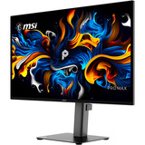 MSI PRO MAX 271UPX12G 26.5" 4K Ultra HD monitor Zwart, 1x DisplayPort, 2x HDMI, 4x USB-A, 120 Hz