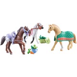 PLAYMOBIL Horses of Waterfall - 3 paarden met accessoires Constructiespeelgoed 71356