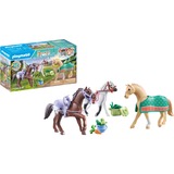 PLAYMOBIL Horses of Waterfall - 3 paarden met accessoires Constructiespeelgoed 71356