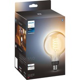Philips HUE White filament 1-pack G125 E27 Globe ledlamp 2100K, Dimbaar