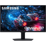 Samsung Odyssey G7 G70F 27" 4K UHD gaming monitor Zwart, 2x HDMI, DisplayPort, 2x USB-A, USB-B, 180 Hz / 360 Hz