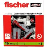 fischer Fisc EasyHook Angle DuoPower 8x40 plug Wit