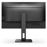 AOC 24P2QM 23.8" monitor Zwart, 2x HDMI, 1x Displayport, DVI-D, VGA, USB-A 3.2, USB-B 3.2