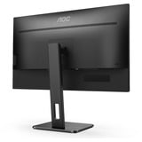 AOC 24P2QM 23.8" monitor Zwart, 2x HDMI, 1x Displayport, DVI-D, VGA, USB-A 3.2, USB-B 3.2