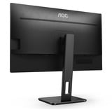 AOC 24P2QM 23.8" monitor Zwart, 2x HDMI, 1x Displayport, DVI-D, VGA, USB-A 3.2, USB-B 3.2