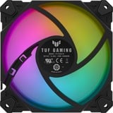 ASUS TUF GAMING TF120 ARGB 3IN1 case fan Zwart/transparant, 3 stuks, inclusief ARGB-controller