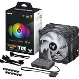 ASUS TUF Gaming TF120 ARGB 3IN1 case fans Zwart, 3 stuks, 120 x 120 x 25 mm, Incl. controller