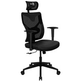 Aerocool Aerocool Guardian Mesh AIR Tech Smoky bk gamestoel Zwart