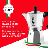 Bialetti Moka Express 1168 espressomachine Zilver, 2-kops