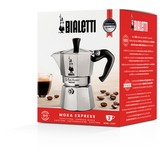 Bialetti Moka Express 1168 espressomachine Zilver, 2-kops