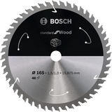 Bosch Standard for Wood cirkelzaagblad voor accuzagen 165 x 1,5 / 1 x 15,875 T48