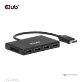 Club 3D DisplayPort splitter Zwart