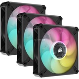 Corsair iCUE ML120 RGB ELITE, Triple Pack + Lighting Node CORE case fan Zwart/transparant, 4-pins PWM fan-connector