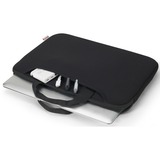 DICOTA Dicota BASE XX Sleeve Plus   bk 14-14,1" laptophoes Zwart