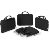 DICOTA Dicota BASE XX Sleeve Plus   bk 14-14,1" laptophoes Zwart