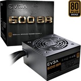 EVGA 650 BR 80+ BRONZE, 650 Watt voeding Zwart, 2x PCIe