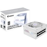 GIGABYTE AORUS ELITE GP-AE850PM PG5 ICE modulaire 850 watt voeding  Wit, 1x 12VHPWR, 6x PCIe