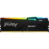 Kingston FURY 8 GB DDR5-6000 werkgeheugen Zwart, KF560C36BBEA-8, Beast RGB, EXPO