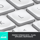 Logitech MX Keys Mini Minimalist Wireless Illuminated Keyboard, toetsenbord Lichtgrijs, US-International, Bluetooth