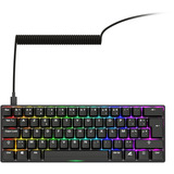 Sharkoon SKILLER SGK50 S4 Gen2 PBT RGB mechanisch gaming toetsenbord Zwart, BE lay-out (AZERTY), Gateron G Pro 3.0 Yellow, 60%, Hot-swappable