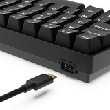 Sharkoon SKILLER SGK50 S4 Gen2 PBT RGB mechanisch gaming toetsenbord Zwart, BE lay-out (AZERTY), Gateron G Pro 3.0 Yellow, 60%, Hot-swappable