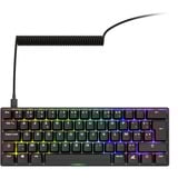 Sharkoon SKILLER SGK50 S4 Gen2 PBT, gaming toetsenbord Zwart, BE Lay-out, Gateron G Pro 3.0 Yellow, RGB leds, Hot-swappable, 60%