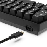 Sharkoon SKILLER SGK50 S4 Gen2 PBT, gaming toetsenbord Zwart, BE Lay-out, Gateron G Pro 3.0 Yellow, RGB leds, Hot-swappable, 60%