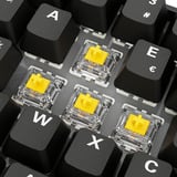 Sharkoon SKILLER SGK50 S4 Gen2 PBT, gaming toetsenbord Zwart, BE Lay-out, Gateron G Pro 3.0 Yellow, RGB leds, Hot-swappable, 60%