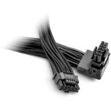 be quiet! 12V-2x6 / 12VHPWR 90° PCI-E Reversed kabel Zwart, 0,7 meter
