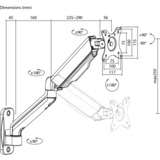 goobay Single Monitor Wall Mount, 17 tot 32 inch wandmontage  Zwart