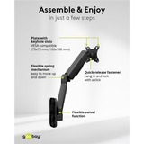 goobay Single Monitor Wall Mount, 17 tot 32 inch wandmontage  Zwart