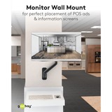 goobay Single Monitor Wall Mount, 17 tot 32 inch wandmontage  Zwart