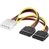 goobay Stroomadapter 5,25" Molex / 2x 15-Pin SATA Retail