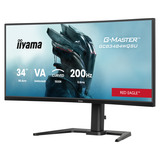 iiyama G-Master Red Eagle GCB3484WQSU-B2 34" Curved UltraWide gaming monitor Zwart, HDMI, DisplayPort, USB, Audio, AMD Free-Sync, Dual Mode