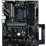 ASRock B550 PG RIPTIDE socket AM4 moederbord Donkergrijs, RAID, 2.5Gb-LAN, Sound, ATX