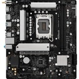 ASRock B860M-X WiFi socket 1851 moederbord Zwart/zilver, RAID, 2.5 Gb-LAN, WLAN, BT, Sound, µATX