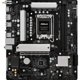 ASRock B860M-X WiFi socket 1851 moederbord Zwart/zilver, RAID, 2.5 Gb-LAN, WLAN, BT, Sound, µATX