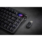ASUS ROG Azoth Extreme, gaming toetsenbord Zwart, US lay-out, ROG NX Snow, 75%, RGB leds, Hot-swappable, PBT Double-shot, Bluetooth / 2.4GHz / USB 2.0
