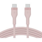 Belkin BOOSTCHARGE Flex USB-C/USB-C-kabel Roze, 1 m