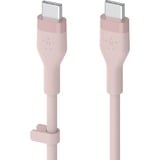 Belkin BOOSTCHARGE Flex USB-C/USB-C-kabel Roze, 1 m