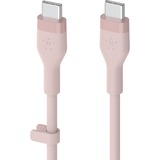 Belkin BOOSTCHARGE Flex USB-C/USB-C-kabel Roze, 1 meter