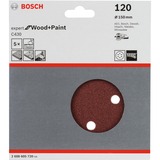Bosch C430 Expert voor Wood and Paint, 150mm, K120 schuurpapier 