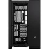 Corsair 6500D Airflow midi tower behuizing Zwart | 4x USB-A | 1x USB-C | Tempered Glass