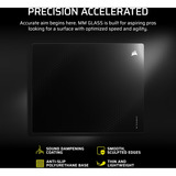 Corsair MM Glass Large Precision gaming muismat Zwart