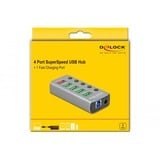 DeLOCK 4-Port USB 3.2 Gen 1 usb-hub Grijs