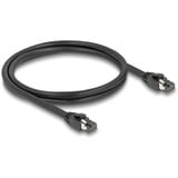 DeLOCK Netwerkkabel S/FTP, RJ-45 met Cat.8.1 Zwart, 1 meter