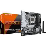 GIGABYTE B850M FORCE WIFI6E socket AM5 moederbord Zwart/zilver, RAID, 2,5Gb-LAN, Wi-Fi 6E, BT, Sound, µATX