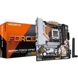 GIGABYTE B850M FORCE WIFI6E socket AM5 moederbord Zwart/zilver, RAID, 2,5Gb-LAN, Wi-Fi 6E, BT, Sound, µATX
