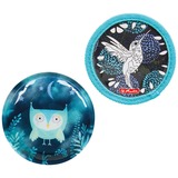 Herlitz FiloLight Plus Flower Owl set schooltas Donkerblauw/lichtblauw, inclusief sporttas, 2 buttons en 2 etuis
